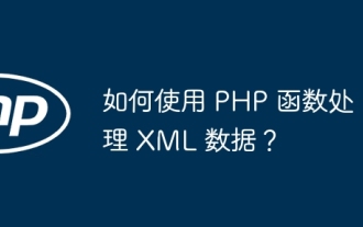 Bagaimana untuk menggunakan fungsi PHP untuk memproses data XML?