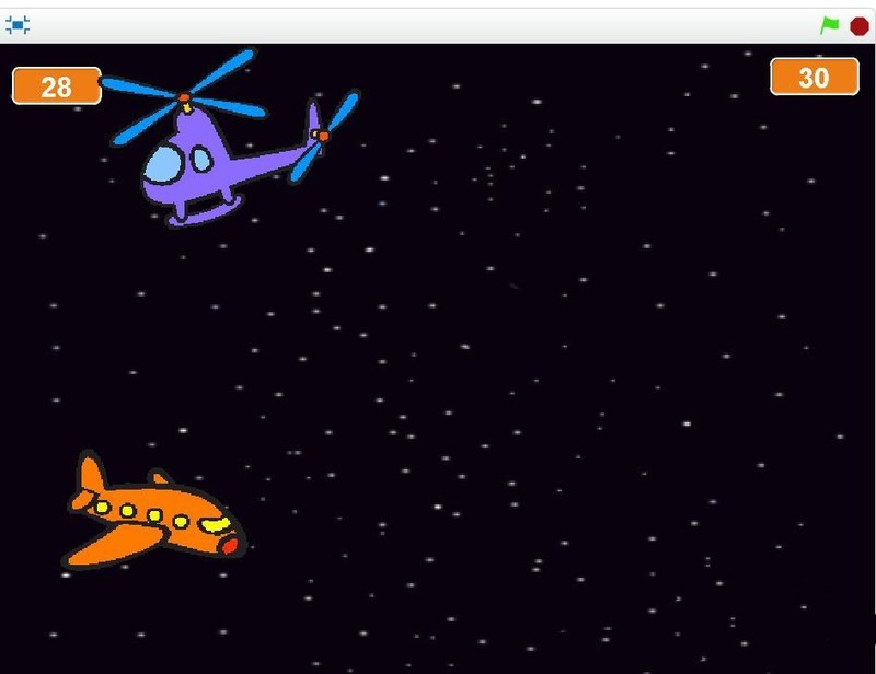 How to make a plane war in Scratch_How to implement the plane war mini game in Scratch