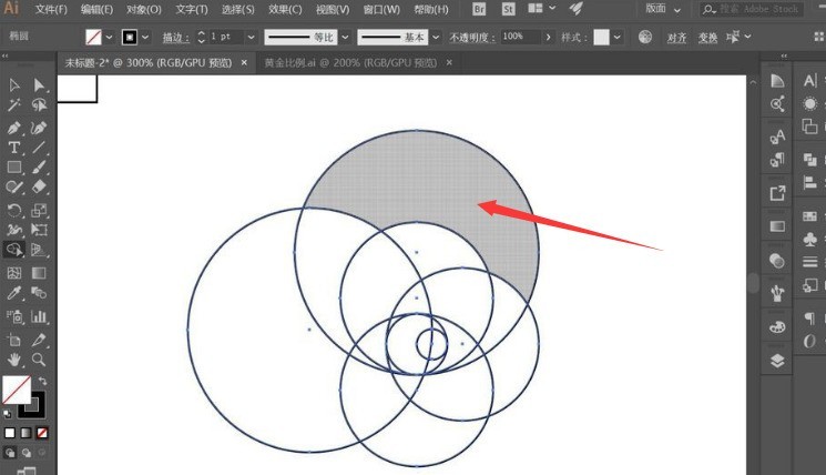 How to divide the golden ratio of ai graphics-How to divide the golden ratio of ai graphics