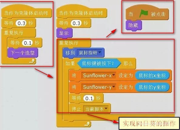 scratch2.0怎麼程式實現植物大戰殭屍小遊戲