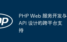 PHP Web 服务开发与 API 设计的跨平台支持