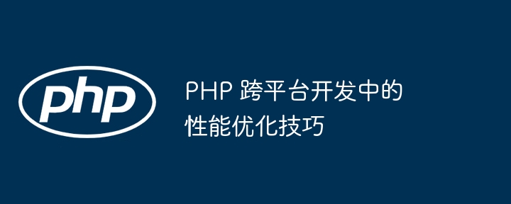 PHP 跨平台开发中的性能优化技巧