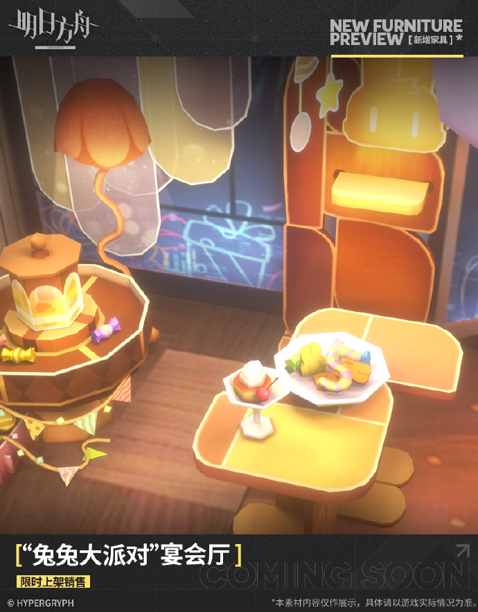 What are the new furniture sets for the fifth anniversary of Arknights