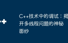 C++技术中的调试：揭开多线程问题的神秘面纱