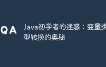 Java初学者的迷惑:变量类型转换的奥秘