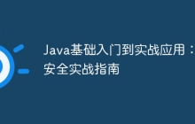 Java基础入门到实战应用:安全实战指南