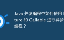Java 并发编程中如何使用 Future 和 Callable 进行异步编程?