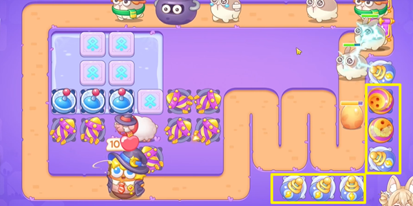 Defend Carrot 4 Po and the Magic Treasure Level 21 Walkthrough