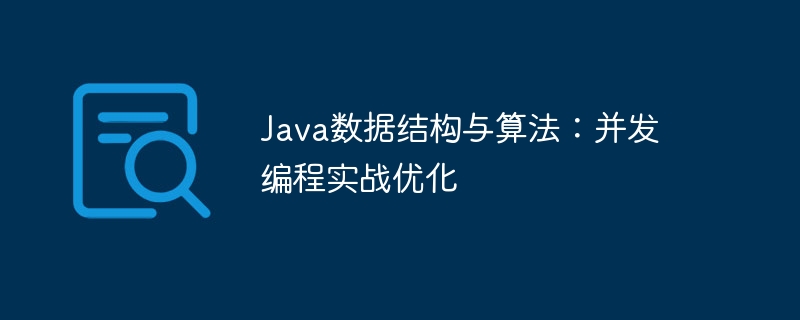 Java 데이터 구조 및 알고리즘: 동시 프로그래밍의 실질적인 최적화