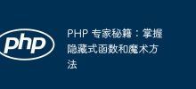 Petua Pakar PHP: Kuasai Fungsi Tersembunyi dan Kaedah Ajaib