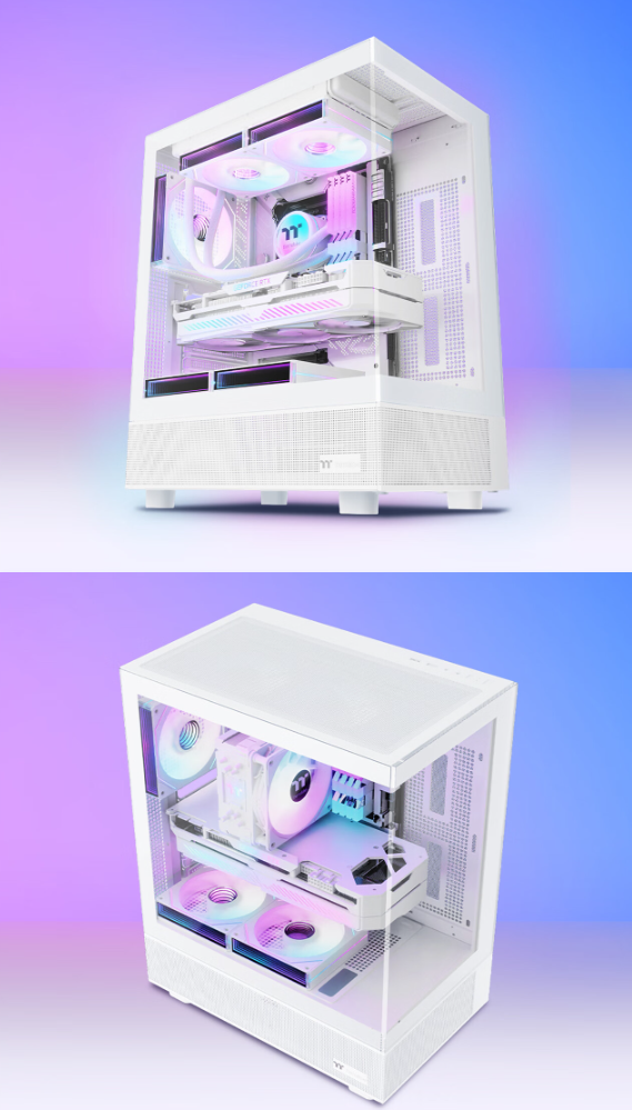 曜越 Thermaltake 推出钢影透 S mini 海景房机箱：黑白双色，首发价 179 元