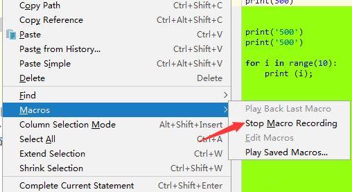 pycharm使用过程中怎么对当前录制宏_pycharm使用过程中对当前录制宏的方法