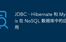 JDBC、Hibernate 和 MyBatis 在 NoSQL 数据库中的应用
