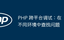 PHP 跨平台调试：在不同环境中查找问题