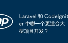 Laravel 和 CodeIgniter 中哪一个更适合大型项目开发？