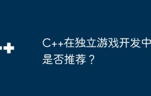 C++在独立游戏开发中是否推荐？
