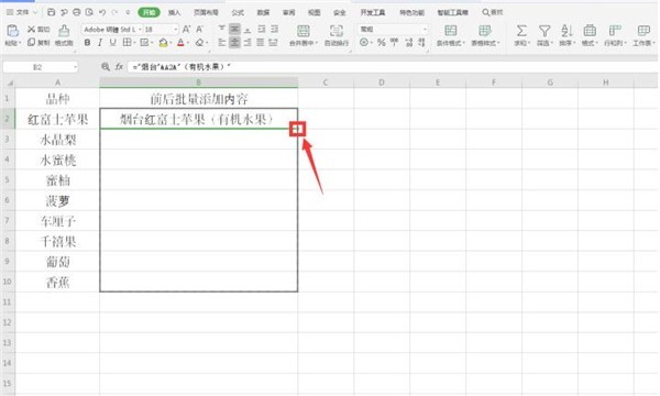 Excel中怎么在文字前后批量添加内容 Excel中在文字前后批量添加内容