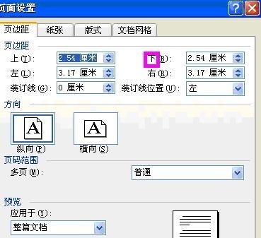 word2003中页面设置的详细操作流程