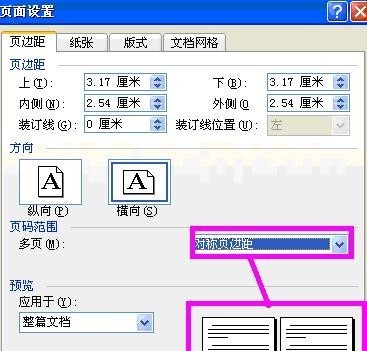 word2003中页面设置的详细操作流程