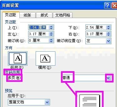 word2003中页面设置的详细操作流程