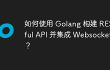 如何使用 Golang 构建 RESTful API 并集成 Websockets？
