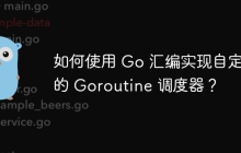 如何使用 Go 汇编实现自定义的 Goroutine 调度器？