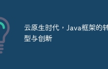 云原生时代，Java框架的转型与创新