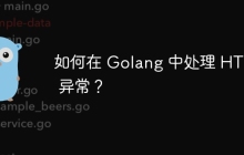 如何在 Golang 中处理 HTTP 异常？