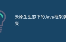 云原生生态下的Java框架演变