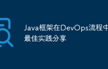 Java框架在DevOps流程中的最佳实践分享