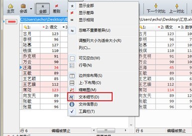 Beyond Compare隐藏与显示文本细节的具体方法介绍