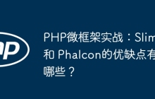 PHP微框架实战：Slim 和 Phalcon的优缺点有哪些？