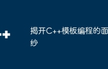 揭开C++模板编程的面纱