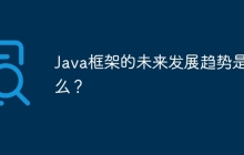 Java框架的未来发展趋势是什么?
