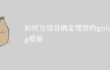 如何为项目确定理想的golang框架