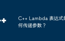C++ Lambda 表达式如何传递参数？