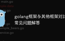 golang框架与其他框架对比常见问题解答
