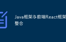 Java框架与前端React框架的整合