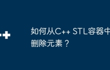 如何从C++ STL容器中删除元素？