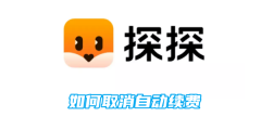 探探怎么取消自动续费 取消自动续费的操作方法