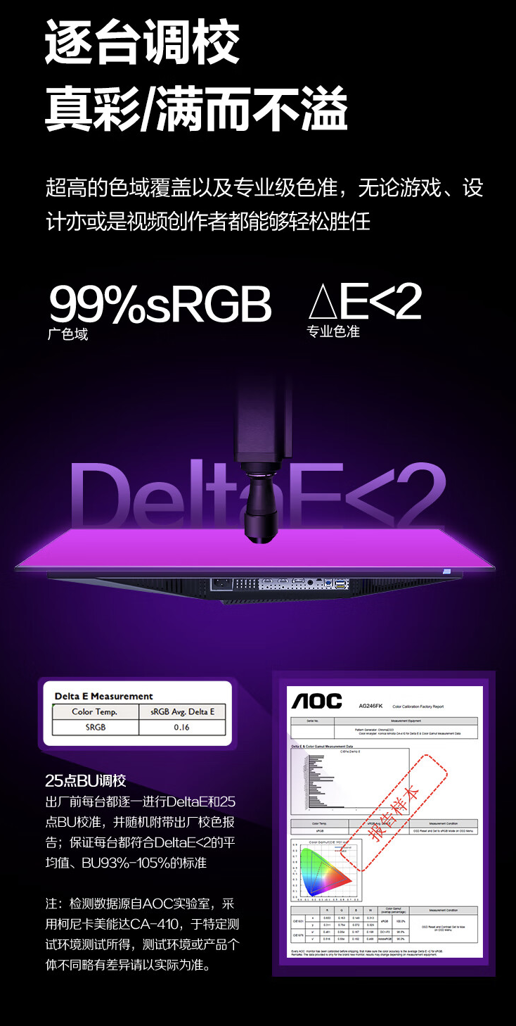 1080P 540Hz,AOC“AG246FK”24.1 英寸显示器 5999 元开售