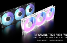 华硕 TUF GAMING TR120 雷光 12028 加厚散热风扇开售，正反叶同价 139 元起