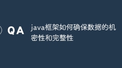 java框架如何确保数据的机密性和完整性