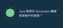 The future of Java frameworks in serverless microservice architecture?