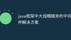Solution middleware pour services à grande échelle dans le framework Java