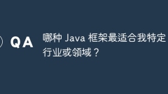 私の特定の業界またはドメインにはどの Java フレームワークが最適ですか?