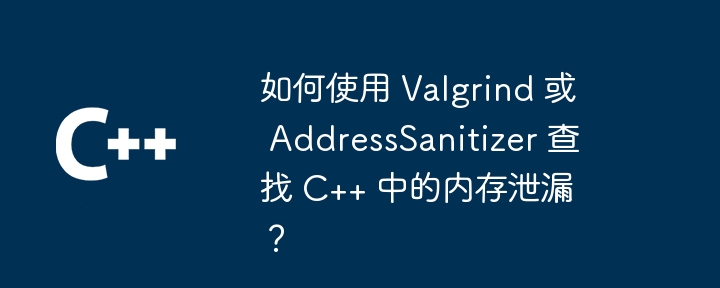 Valgrind または AddressSanitizer を使用して C++ でメモリ リークを見つけるにはどうすればよいですか?