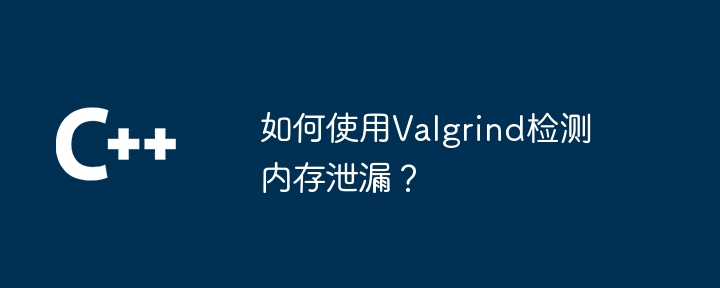 如何使用Valgrind檢測記憶體洩漏？