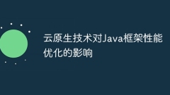 Java フレームワークのパフォーマンス最適化に対するクラウド ネイティブ テクノロジの影響