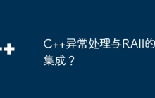 C++异常处理与RAII的集成？